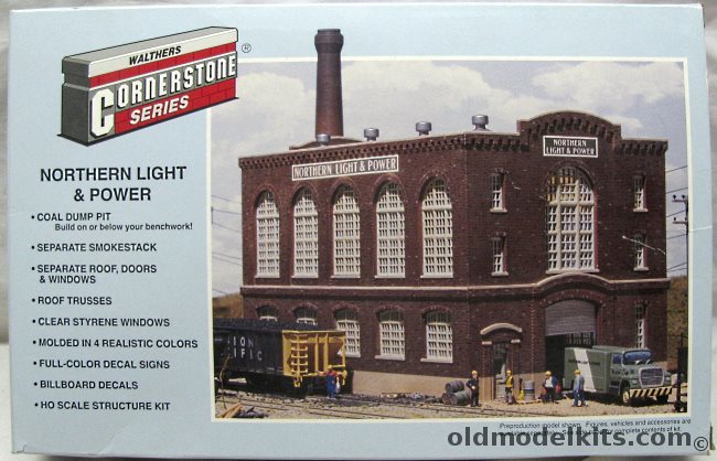 Walthers HO Northern Light & Power Plant, 933-3021 plastic model kit